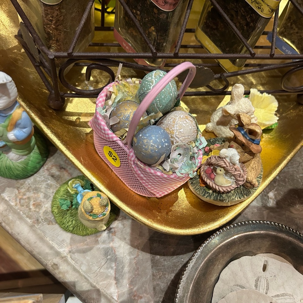 Pastel Easter Egg Basket Set